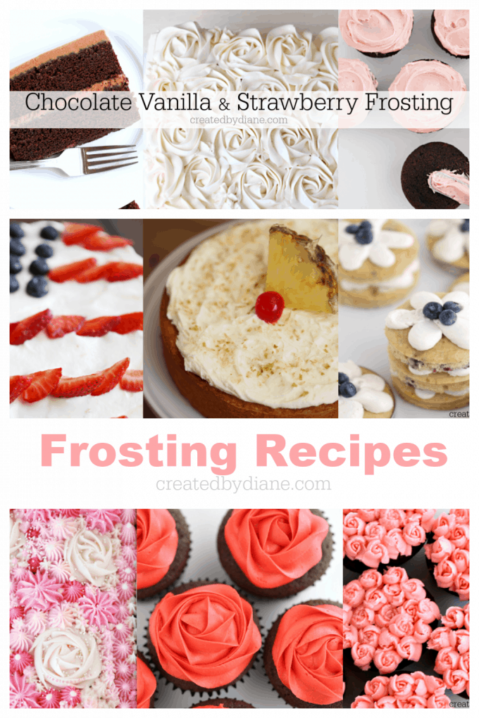 frosting recipes at createdbydiane.com