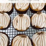 pumpkin cupcakes with cinnamon cream cheese frosting createdbydiane.com