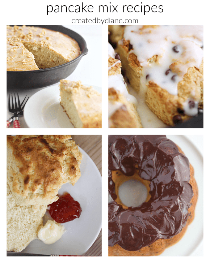 recipes using pancake mix from createdbydiane.com