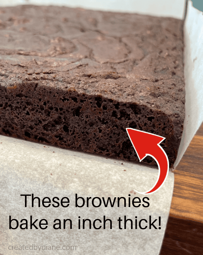 13x9 brownies, and INCH THICK createdbydiane