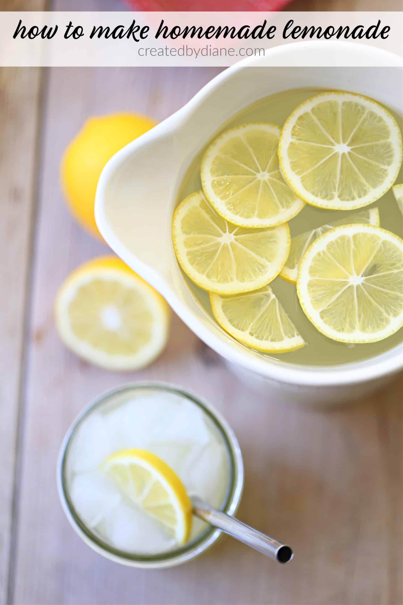How to make Homemade Lemonade