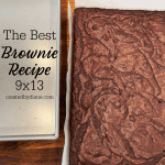 The Best Brownie Recipe 9x13 createdbydiane.com