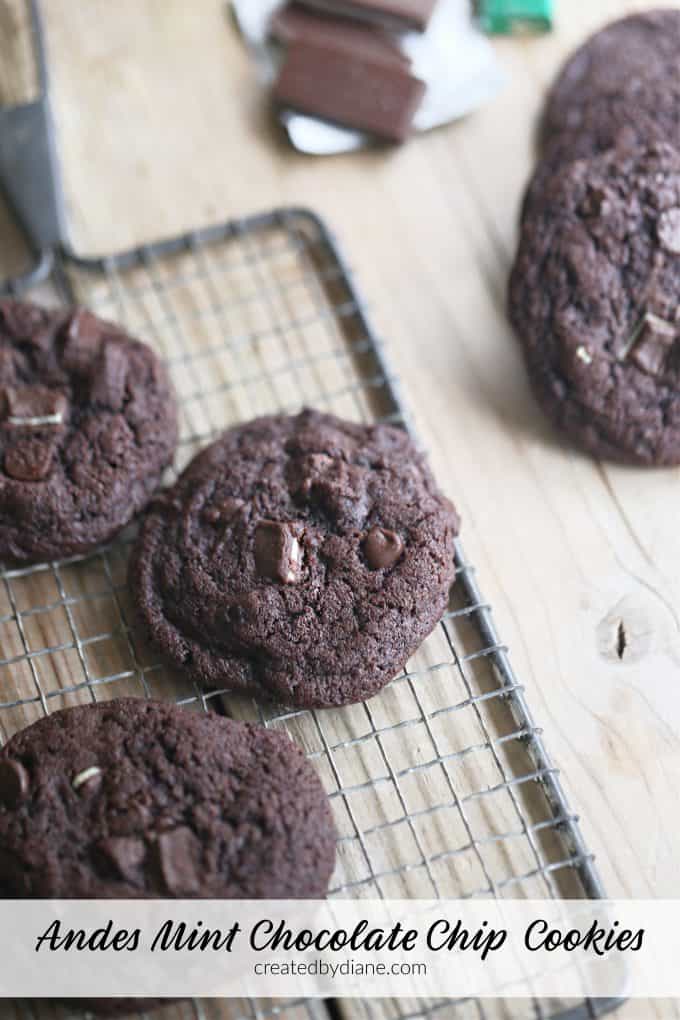 andes mint chocolate chip cookies createdbydiane.com