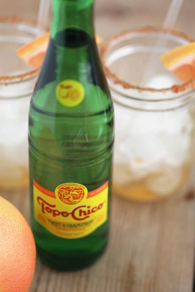 grapefruit sparkling water, grapefruit topo chico drink paloma createdbydiane.com