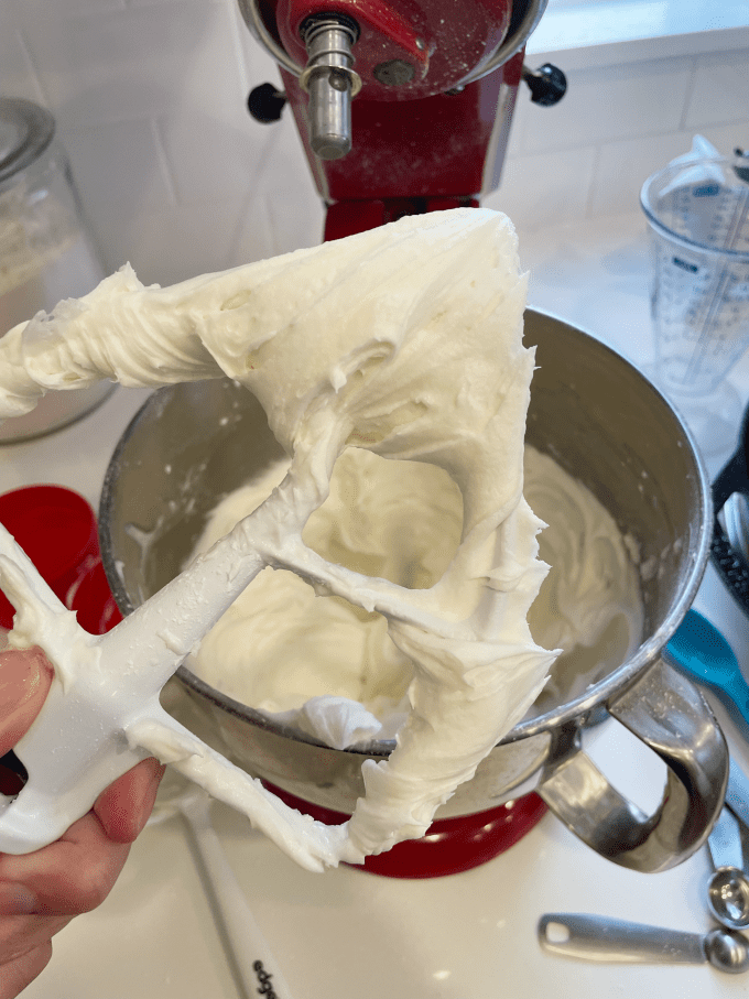 making sour cream frosting createdbydiane.com