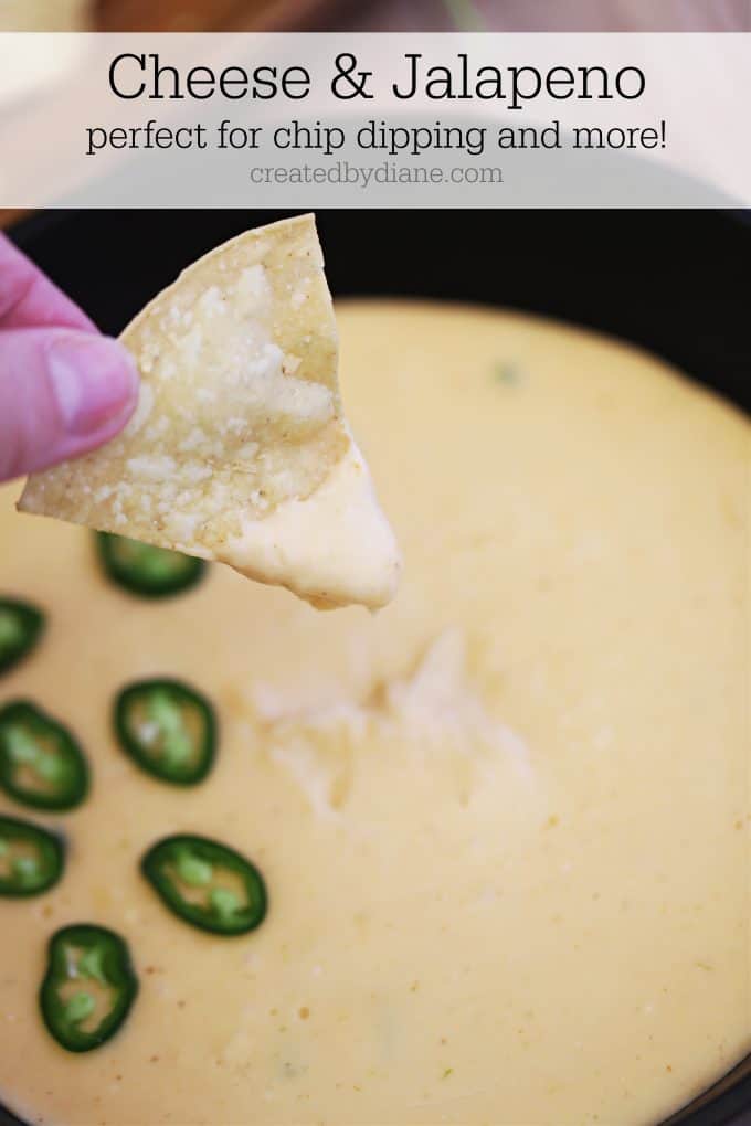 cheese and jalapeno cheesy dip for chips and more createdbydiane.com