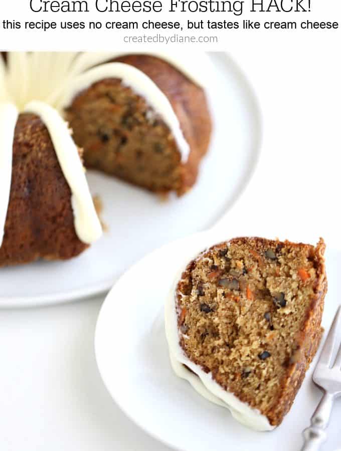 cream cheese frosting HACK, tastes just like cream cheese createdbydiane.com
