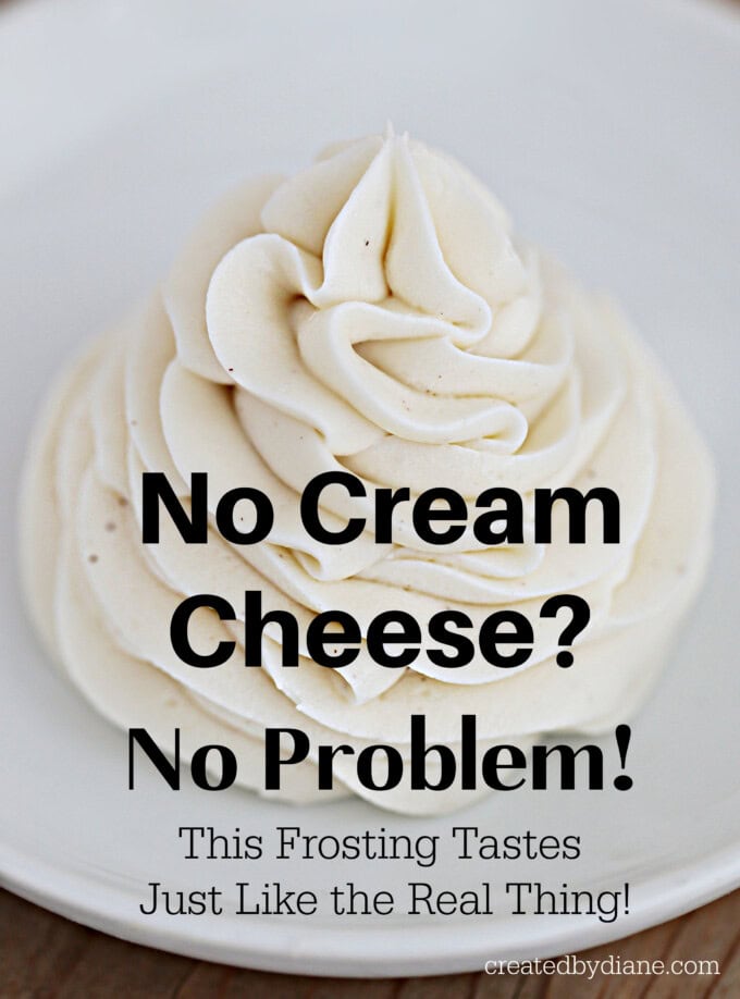 no cream cheese no problem, cream cheese alternative frosting createdbydiane