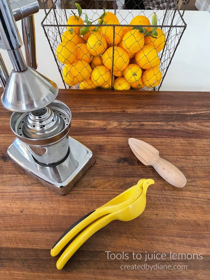 tools to juice lemons createdbydiane.com