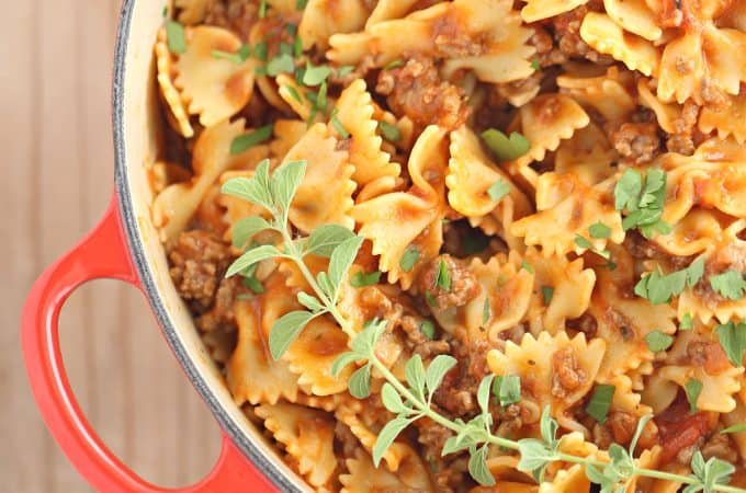 Pasta and Meat Sauce Recipe from createdbydiane.com
