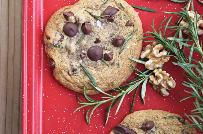 Rosemary Chocolate Chip Cookies createdbydiane.com