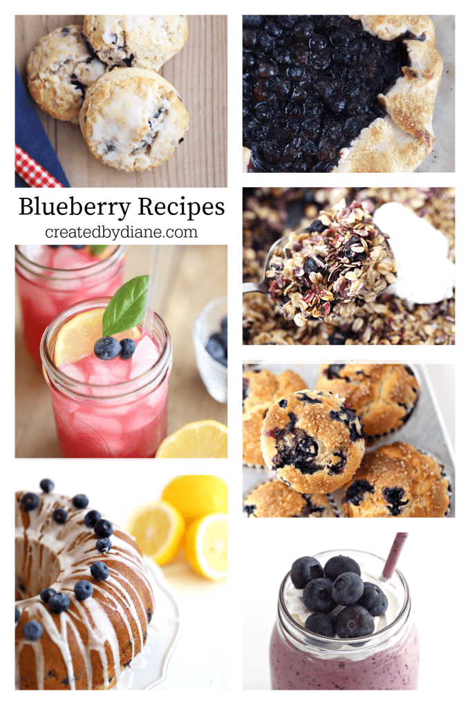 blueberry recipe round up createdbydiane.com