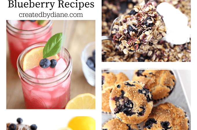 blueberry recipe round up createdbydiane.com