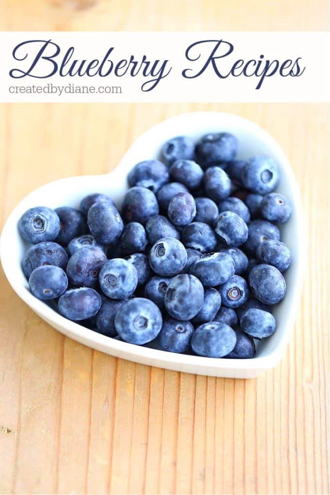 blueberry recipes createdbydiane.com
