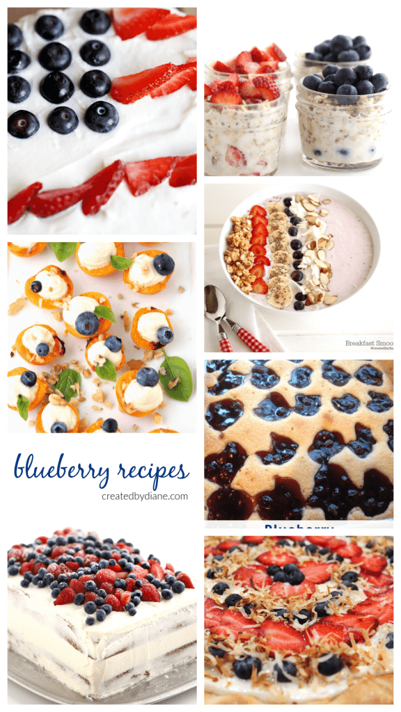 blueberry recipes homemade from createdbydiane.com