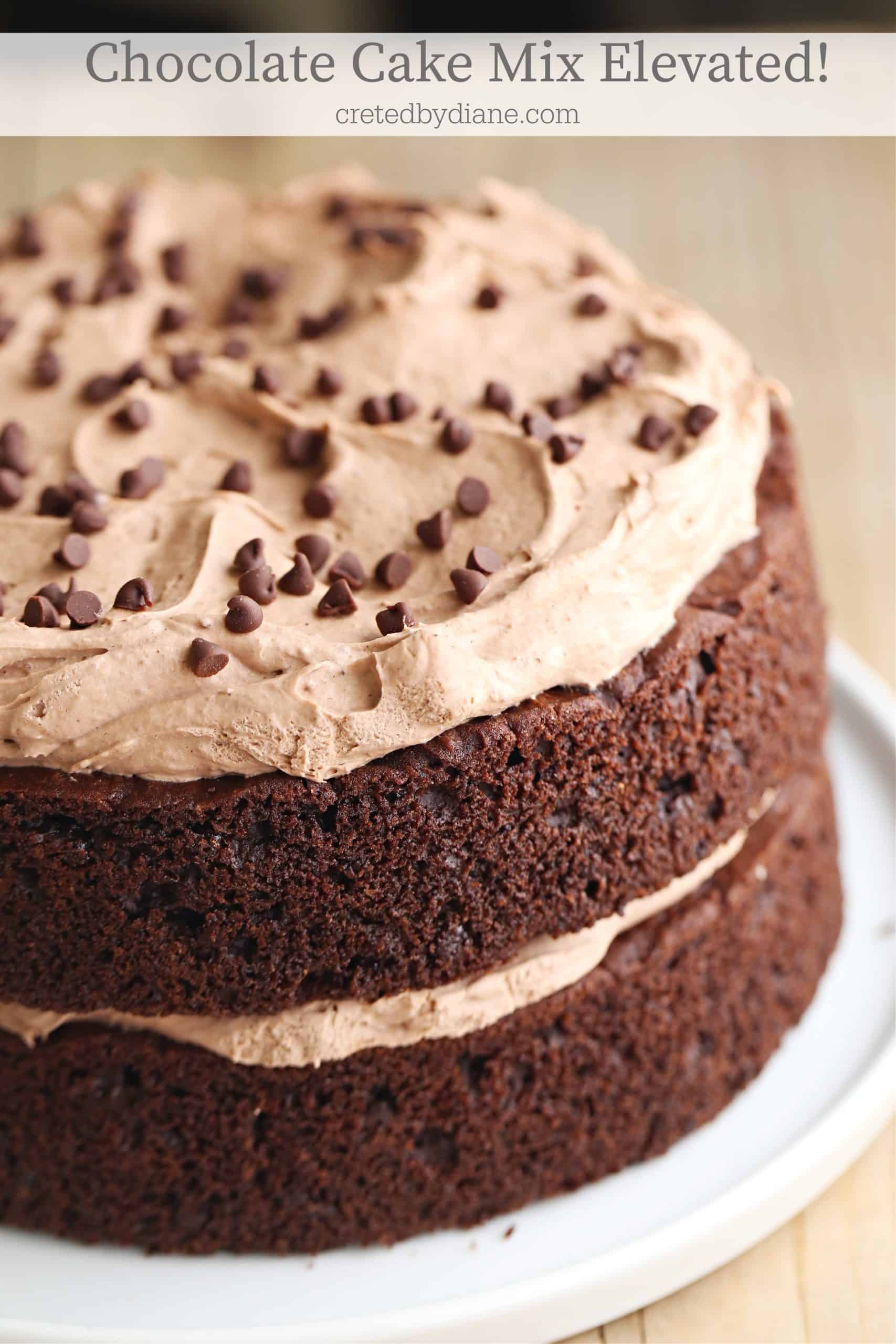 Chocolate Cake Mix- 2 layer cake