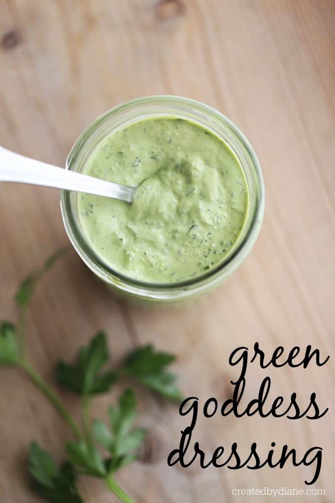 green goddess salad dressing recipe from createdbydiane.com