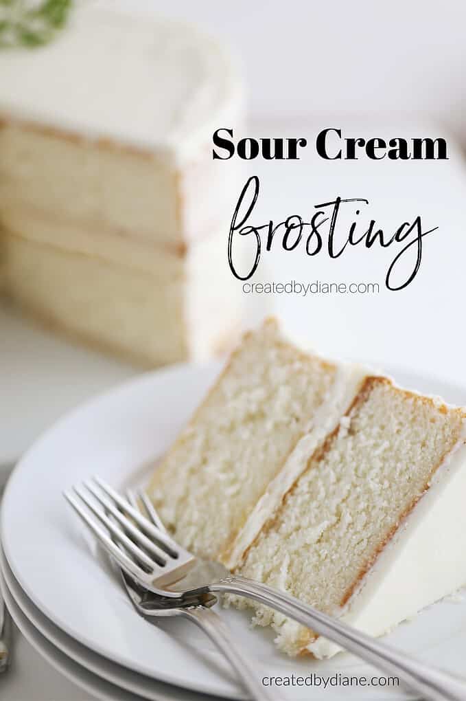 Sour Cream Frosting createdbydiane.com