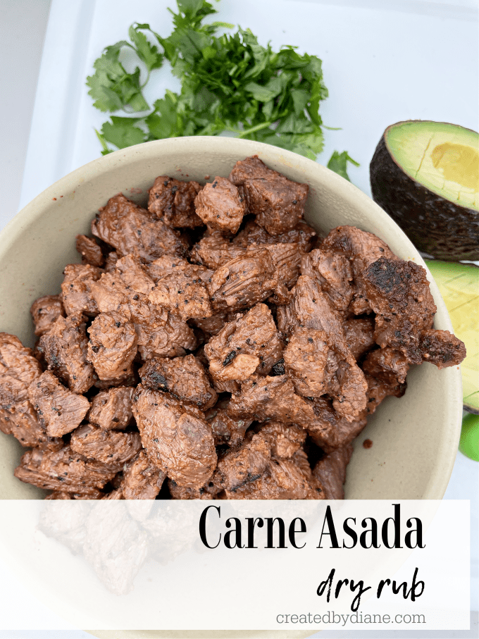 carne asada dry rub recipe createdbydiane.com