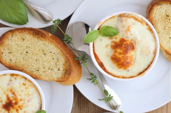 DELICIOUS chicken parmesan meatball soup createdbydiane.com