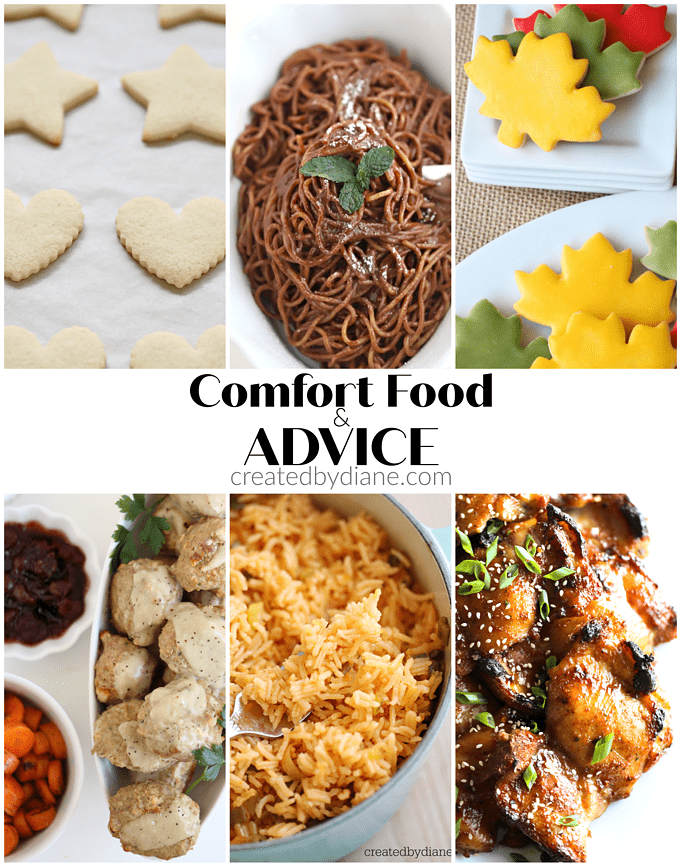 a collection of comfort food from dessert to main dishes and sides 