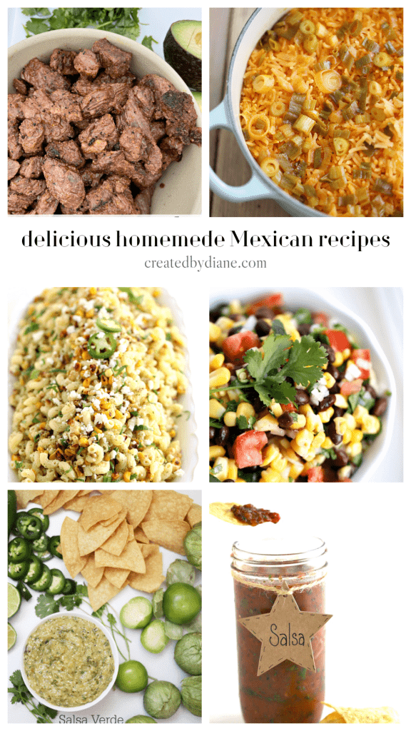 delicious homemade Mexican recipes createdbydiane.com