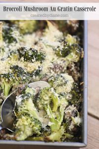 Broccoli Mushroom Au Gratin