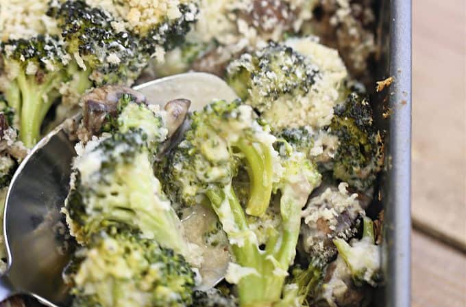 Broccoli Mushroom Au Gratin Casserole createdbydiane.com