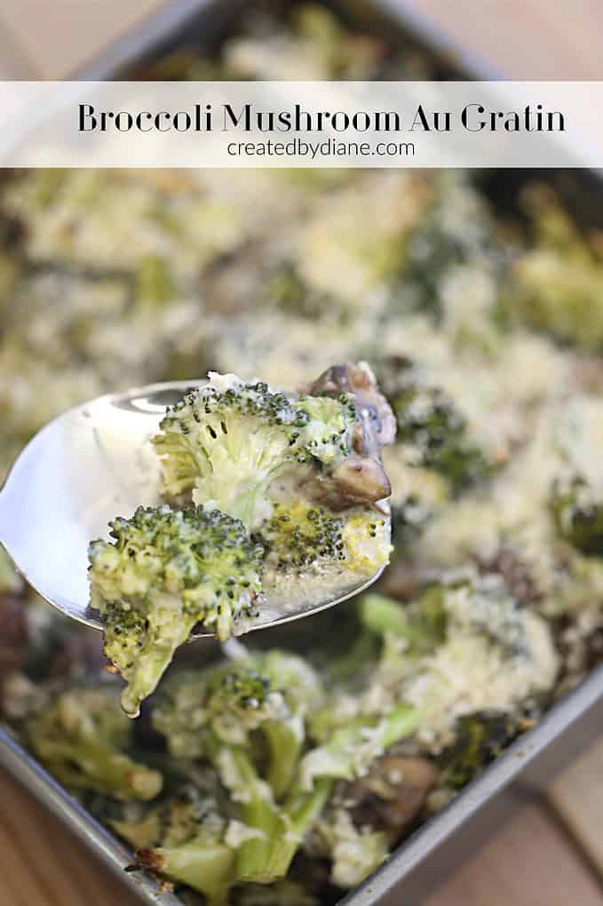 broccoli mushroom createdbydiane.com