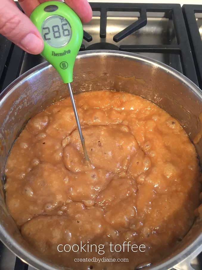 cooking toffee, instant read digital thermometer createdbydiane.com
