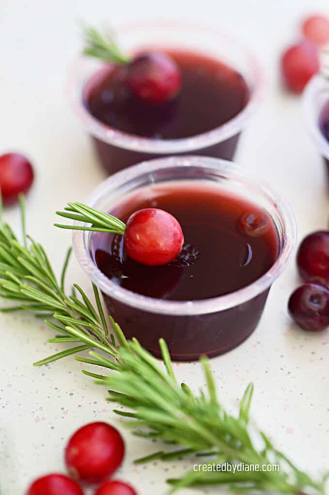 cranberry jello shots from createdbydiane