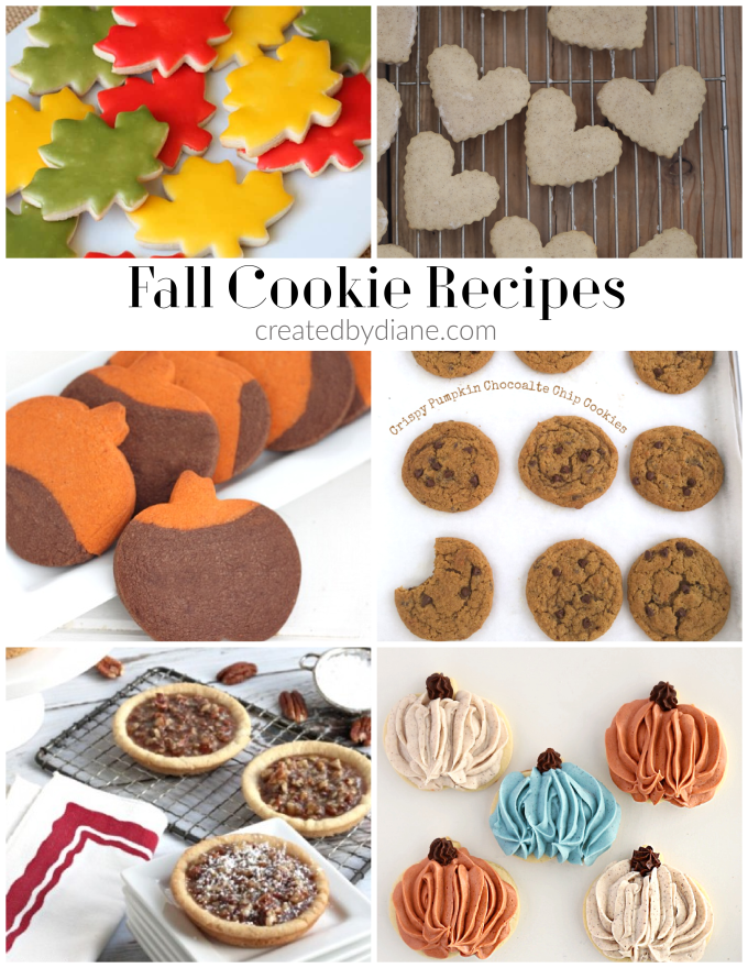 fall cookie recipes createdbydiane.com