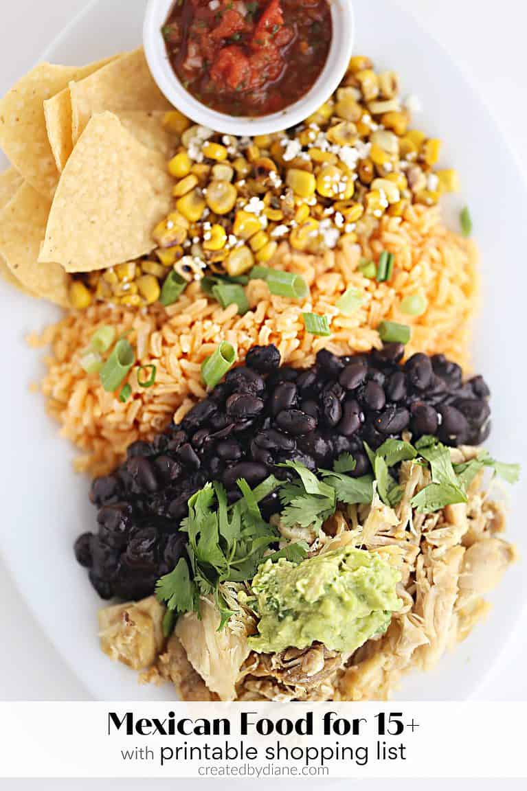 Mexican Food for 15+ or meal prep