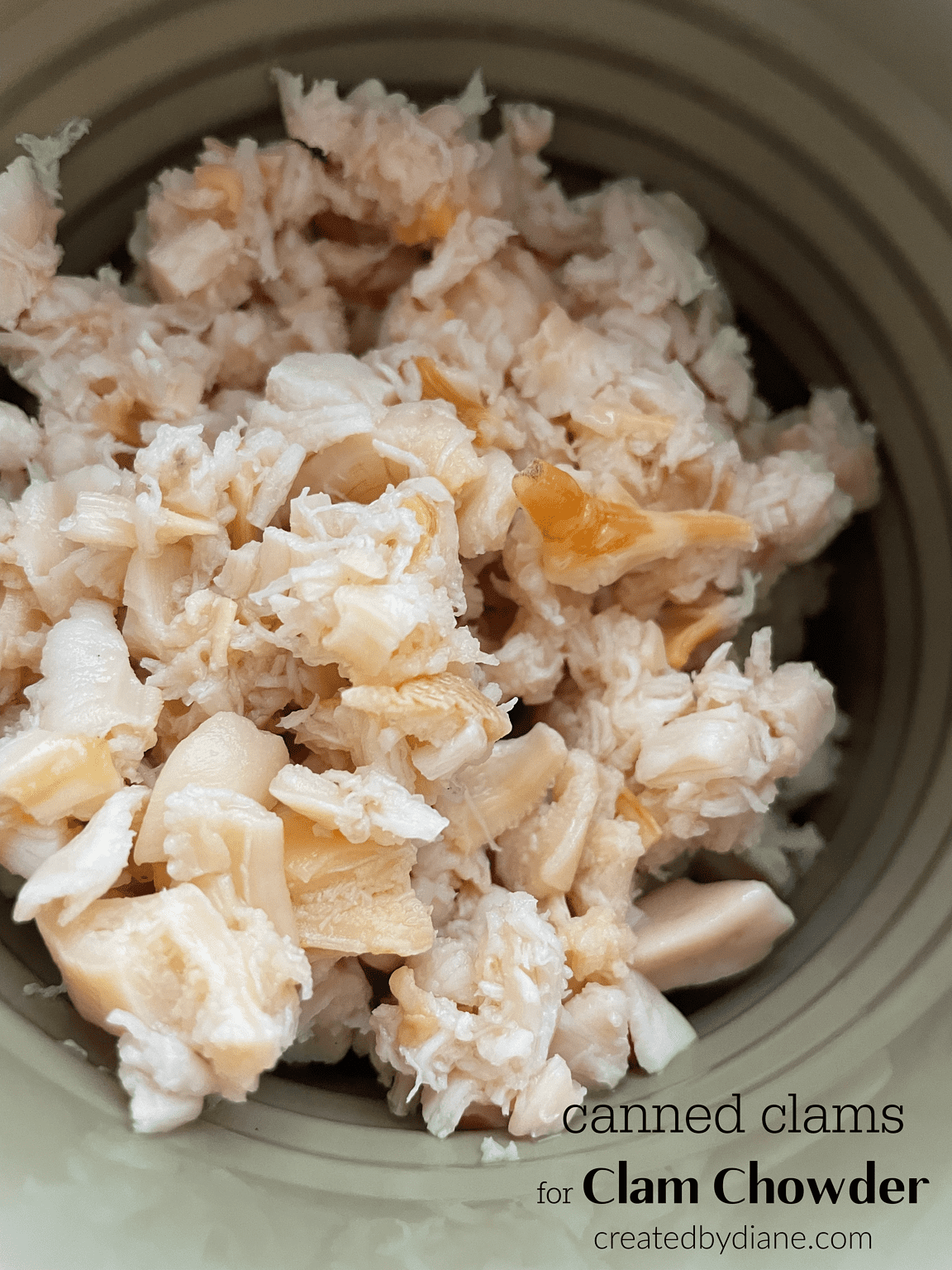 Clam Chowder Created by Diane