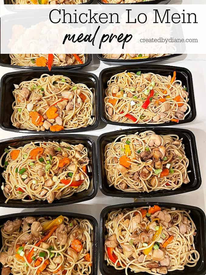 meal prep chicken lo mein recipe 