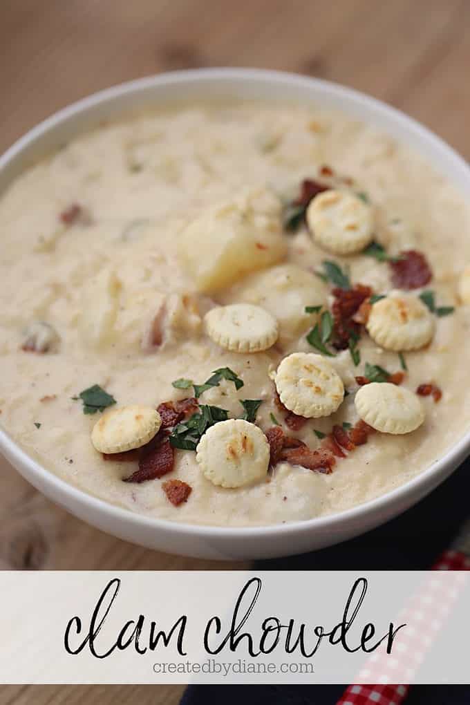 easy clam chowder recipe createdbydiane.com