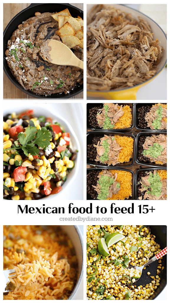 mexican food to feed 15 or more createdbydiane.com