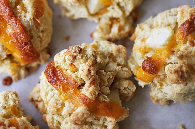 Drop Apple Cheddar Scones createdbydiane.com