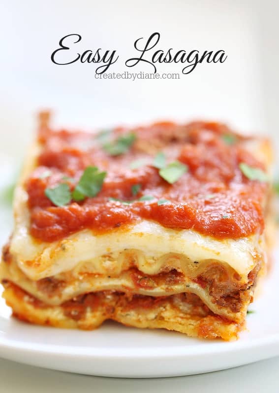 lasagna recipe with beef and cheese the perfect meal made easy createdbydiane.com