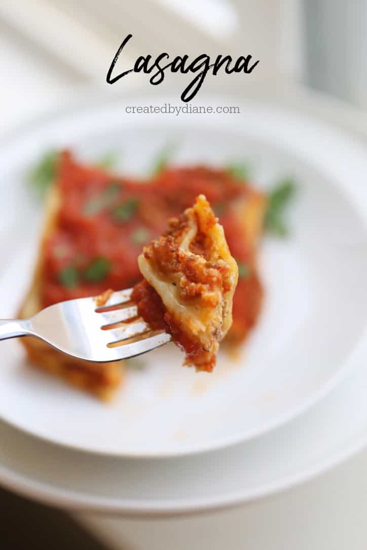 lasagna recipe with beef and cheese the perfect meal made easy createdbydiane.com