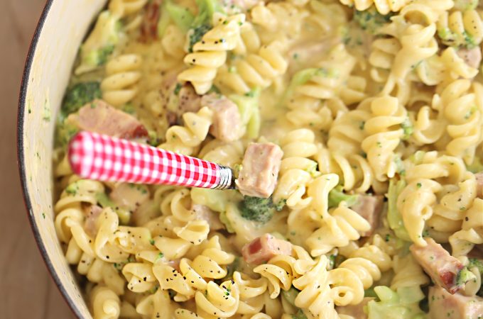 broccoli ham mac and cheese createdbydiane.com