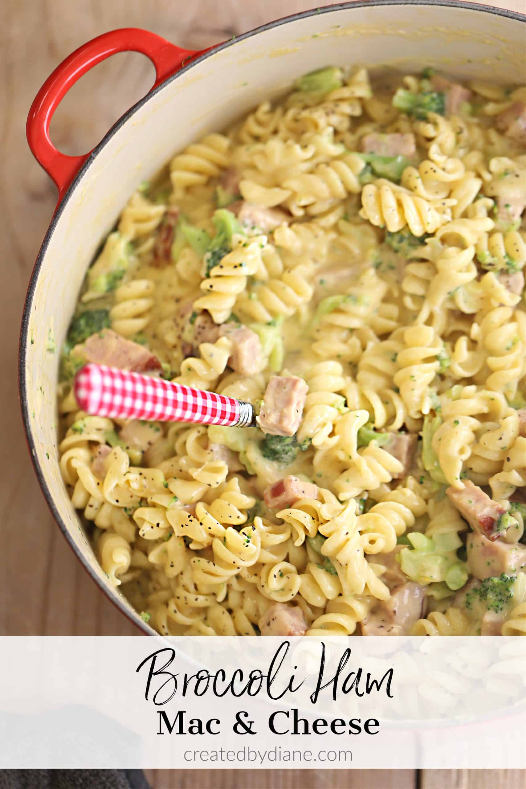 Broccoli Ham Mac and Cheese