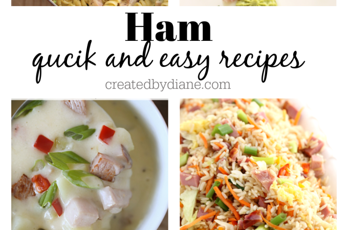 a collection of recipes using ham