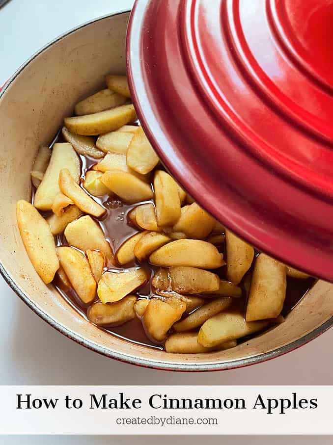 how to make cinnamon apples createdbydiane.com