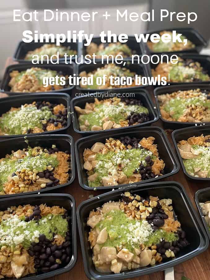 eat dinner, and meal prep createdbydiane