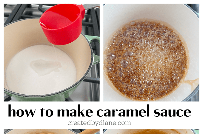 how to make caramel sauce from createdbydiane.com