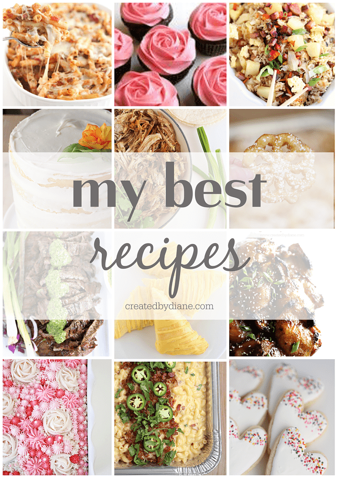 my BEST Recipes createdbydiane.com