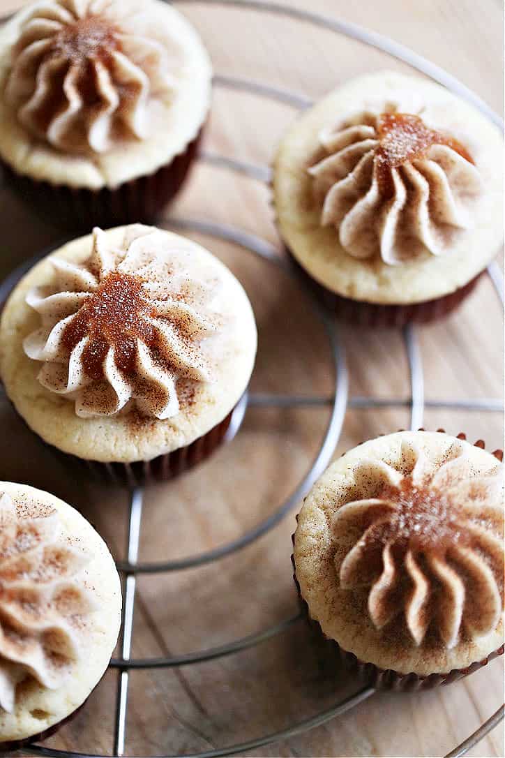 Cinnamon Sugar Churro Cupcakes