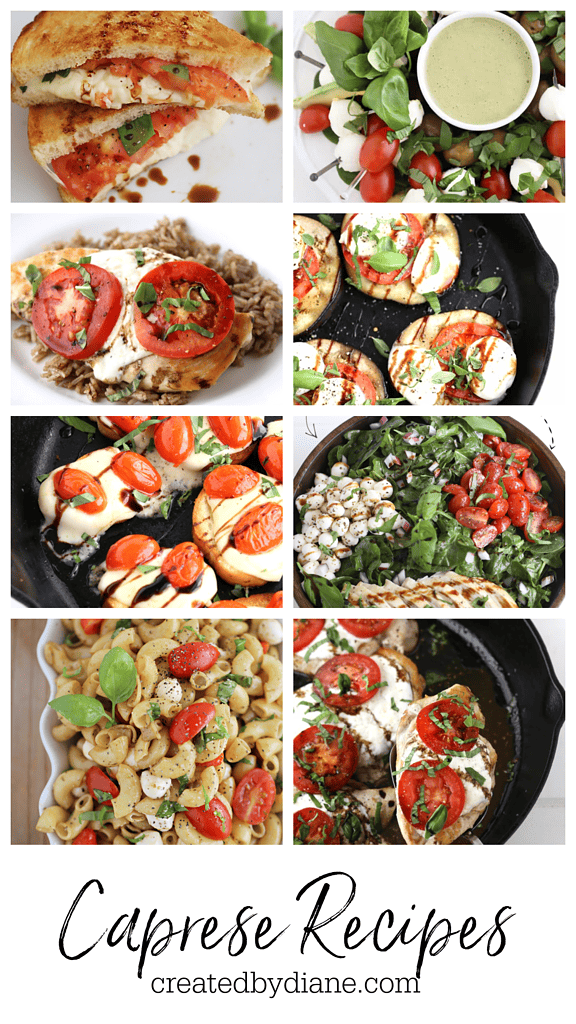 caprese recipes createdbydiane.com