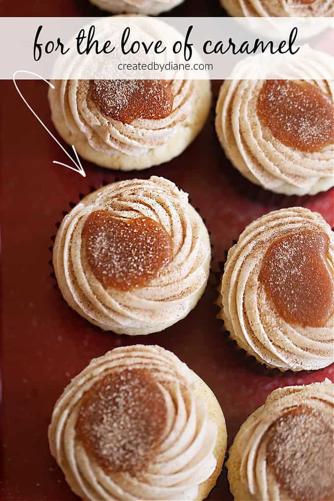 for the love of caramel, cinnamon sugar sour cream cupcakes createdbydiane.com